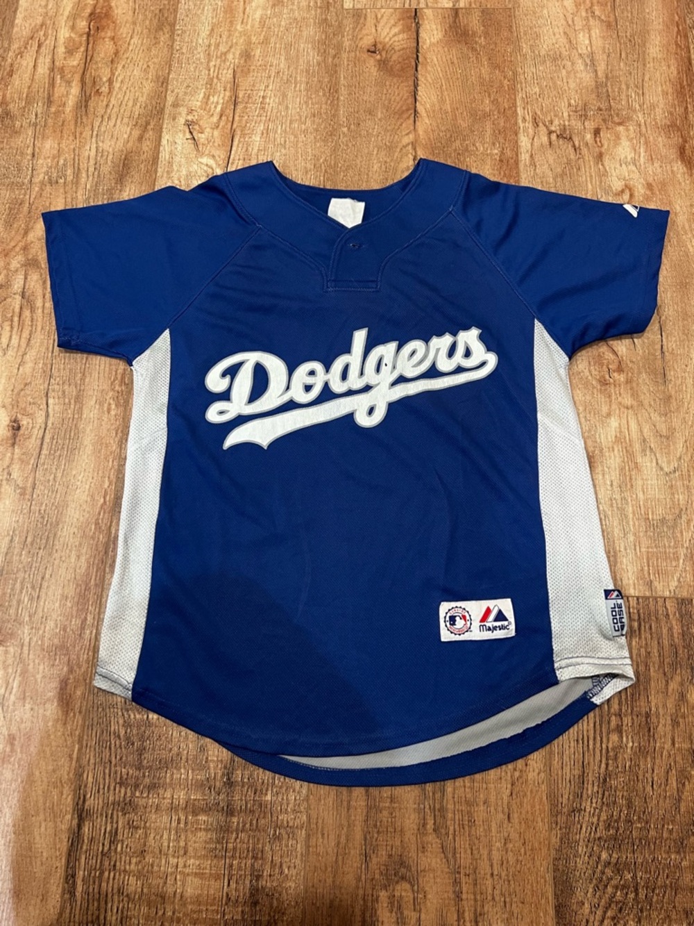 Majestic Dodgers Royal Blue Baseball Jersey with White Script